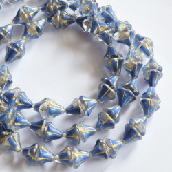 Crystal bells with blue...