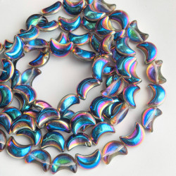 Moon beads with coating