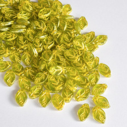 Green leaves with gold finish