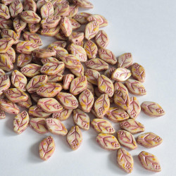 Alabaster leaves with...