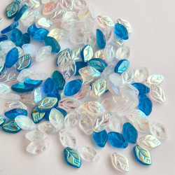 Crystal/blue mix leaves...