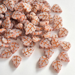 Alabaster leaves 15/12 mm...