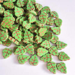 Green leaves 15/12 mm with...