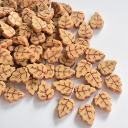 Brown leaves 15/12 mm with...