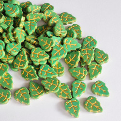 Green leaves 15/12 mm with...