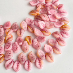 Pink/yellow leaves with...