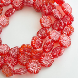 Red transparent flowers...