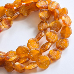 Topaz flowers with white...