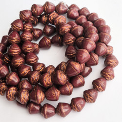 Dark brown acorn 10 mm with...