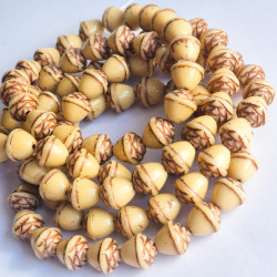 Beige acorn 10 mm with...