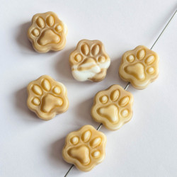 Paws 22 mm beige with white...