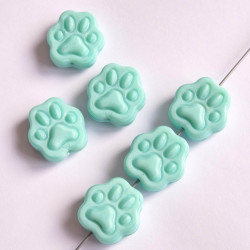 Paws 22 mm matte turquoise...