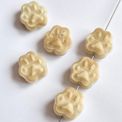 Paws 22 mm white/beige with...