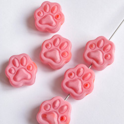 Paws 22 mm matte pink with...