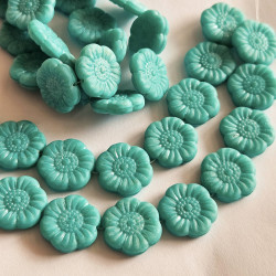 Turquoise matte flower