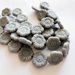 Grey matte flowers