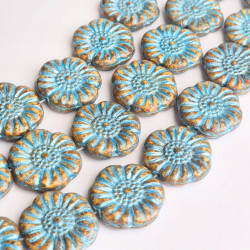 Travertine flowers with...