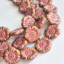 Travertine flower with...