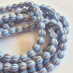 Light blue silk melons with...