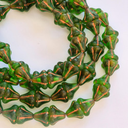 Green bells with copper finish