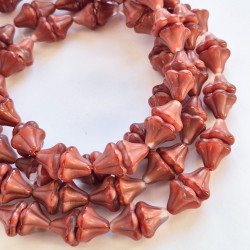 Dark pink/crystal bells