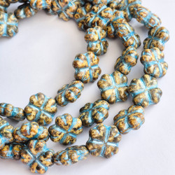 Travertine clovers with...