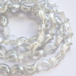 Crystal moons with silver...