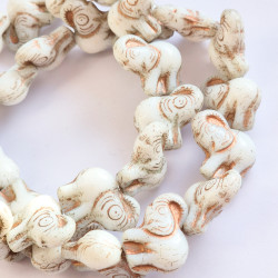 White elephants with copper...