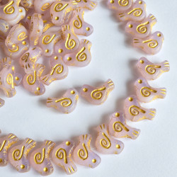 Light pink dove beads with...