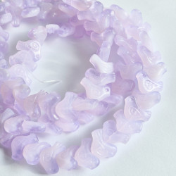 Violet glass dove beads...