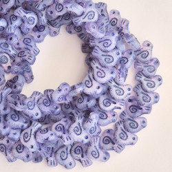 Light violet dove beads...