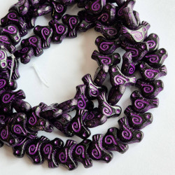 Black dove beads with...