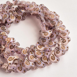 Violet dove beads with...