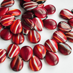 Red drops with white and...