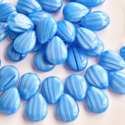 Blue striped drops with...