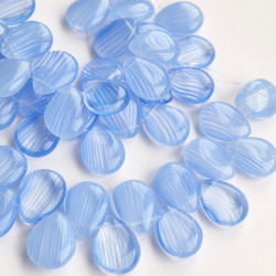 Crystal drops with blue...