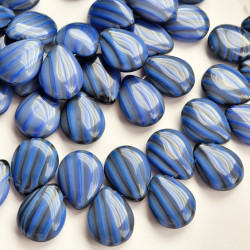 Blue drops with dark accents