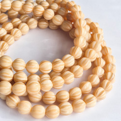 Beige silky glass melons