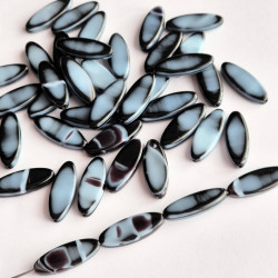 Black ovals with grey accents