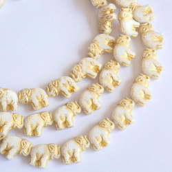 White elephants with gold...