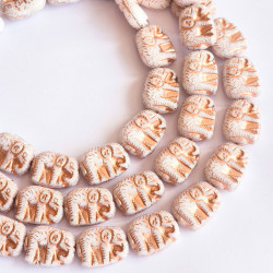 Elephant 19x14 mm white...