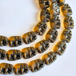 Elephant 19x14 mm topaz...