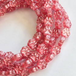 Rose paw beads with pink...