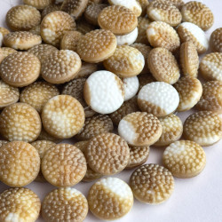 White/beige biscuits beads