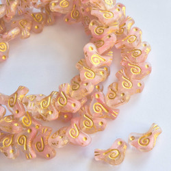 Crystal dove beads with...