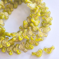 Crystal dove beads with...