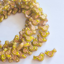 Crystal dove beads with...