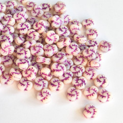 Beige matte flower with...