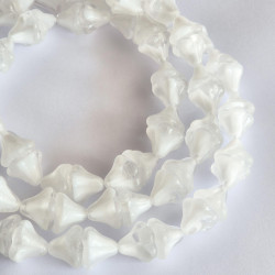 White bells with crystal...