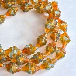 Orange transparent bells...